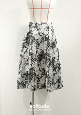 Black & White Patterned Skirt