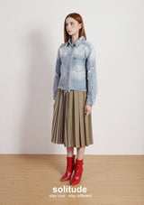 Embroidered Beaded Denim Jacket