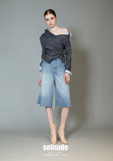 Asymmetrical Cropped Woven Jacket