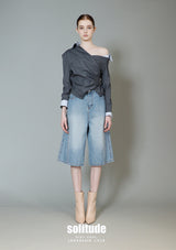 Asymmetrical Cropped Woven Jacket
