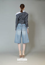 Asymmetrical Cropped Woven Jacket