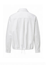 White Floral Applique Blouse
