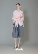 Pink Floral Applique Blouse