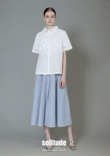 White Hand-Embroidered Shirt