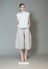 Pockets Drawstring Woven Vest