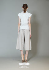 Pockets Drawstring Woven Vest