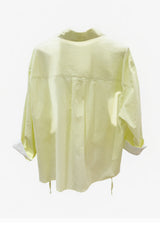 Neon Drawstring Woven Shirt