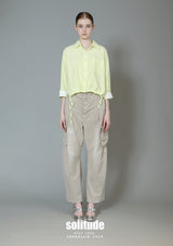 Neon Drawstring Woven Shirt