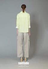 Neon Drawstring Woven Shirt