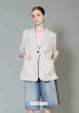 Quarted Sleeve Blazer