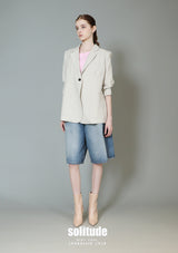 Quarted Sleeve Blazer