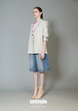 Quarted Sleeve Blazer