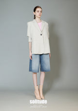 Quarted Sleeve Blazer