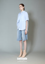 Blue Double-Layer Shirt