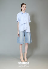 Blue Double-Layer Shirt