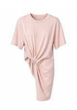 Pink Asymmetrical Knitted Top
