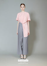 Pink Asymmetrical Knitted Top