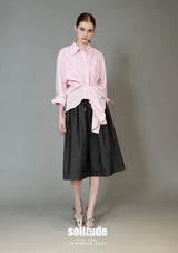 Pink Asymmetrical Woven Shirt
