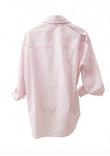 Pink Asymmetrical Woven Shirt