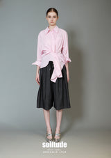 Pink Asymmetrical Woven Shirt