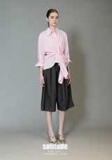 Pink Asymmetrical Woven Shirt