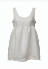 Grey Chiffon Ribbon Vest