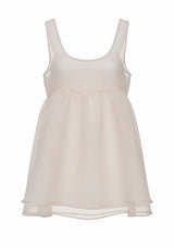 Pink Chiffon Ribbon Vest