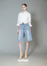 Heavy Washed Denim Shorts