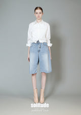 Heavy Washed Denim Shorts