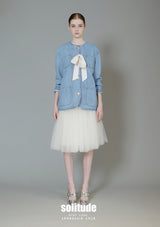 Ribbon Medium Wash Denim Jacket