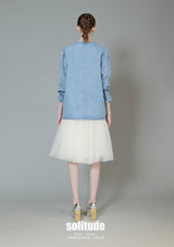 Ribbon Medium Wash Denim Jacket
