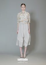 Grey Asymmetrical Woven Skirt