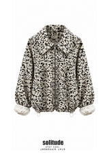 Leopard-Print Zip-Up Jacket