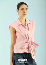 Pink Bow-Tied Tank Top