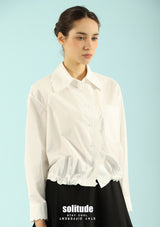 White Embroidered-Lace Shirt