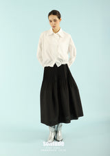 White Embroidered-Lace Shirt