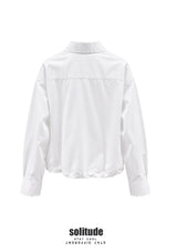 White Embroidered-Lace Shirt