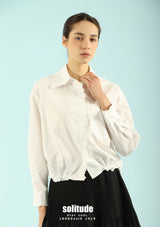 White Embroidered-Lace Shirt