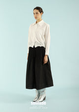 White Embroidered-Lace Shirt