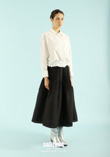 White Embroidered-Lace Shirt