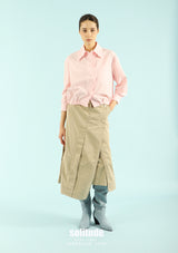 Pink Embroidered-Lace Shirt
