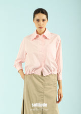 Pink Embroidered-Lace Shirt