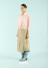 Pink Embroidered-Lace Shirt