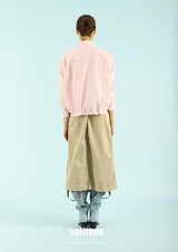 Pink Embroidered-Lace Shirt