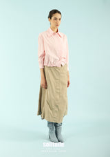 Pink Embroidered-Lace Shirt