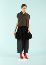 Charcoal Drop Shoulder Vest