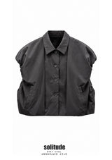 Charcoal Drop Shoulder Vest