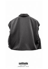 Charcoal Drop Shoulder Vest