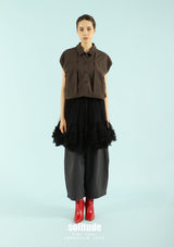 Charcoal Drop Shoulder Vest