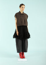 Charcoal Drop Shoulder Vest